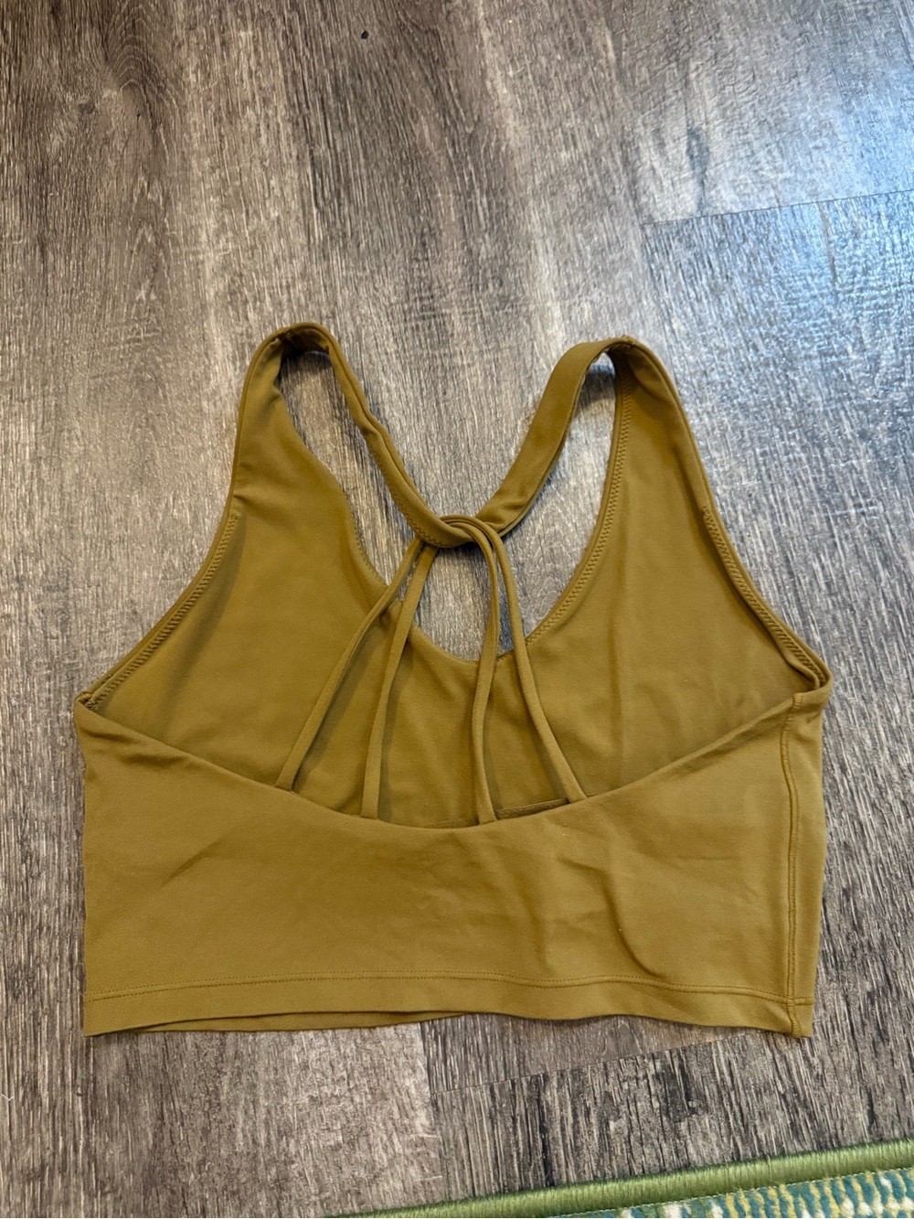 aerie Olive Strappy Back Sports Bralette